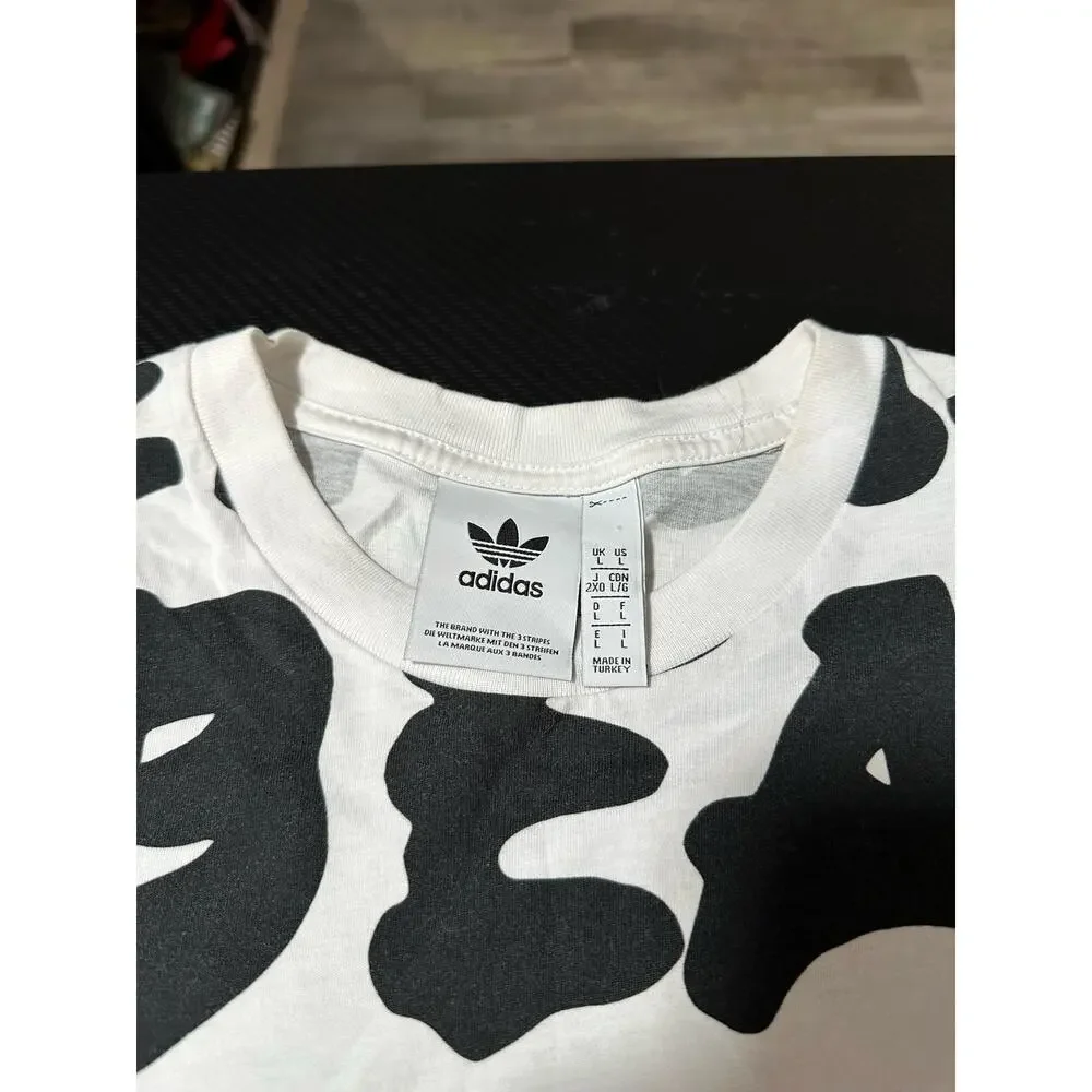 Adidas CM Tee Beach Print AOP Big Graphic Camel Size Large CE2272 - Picture 3 of 7